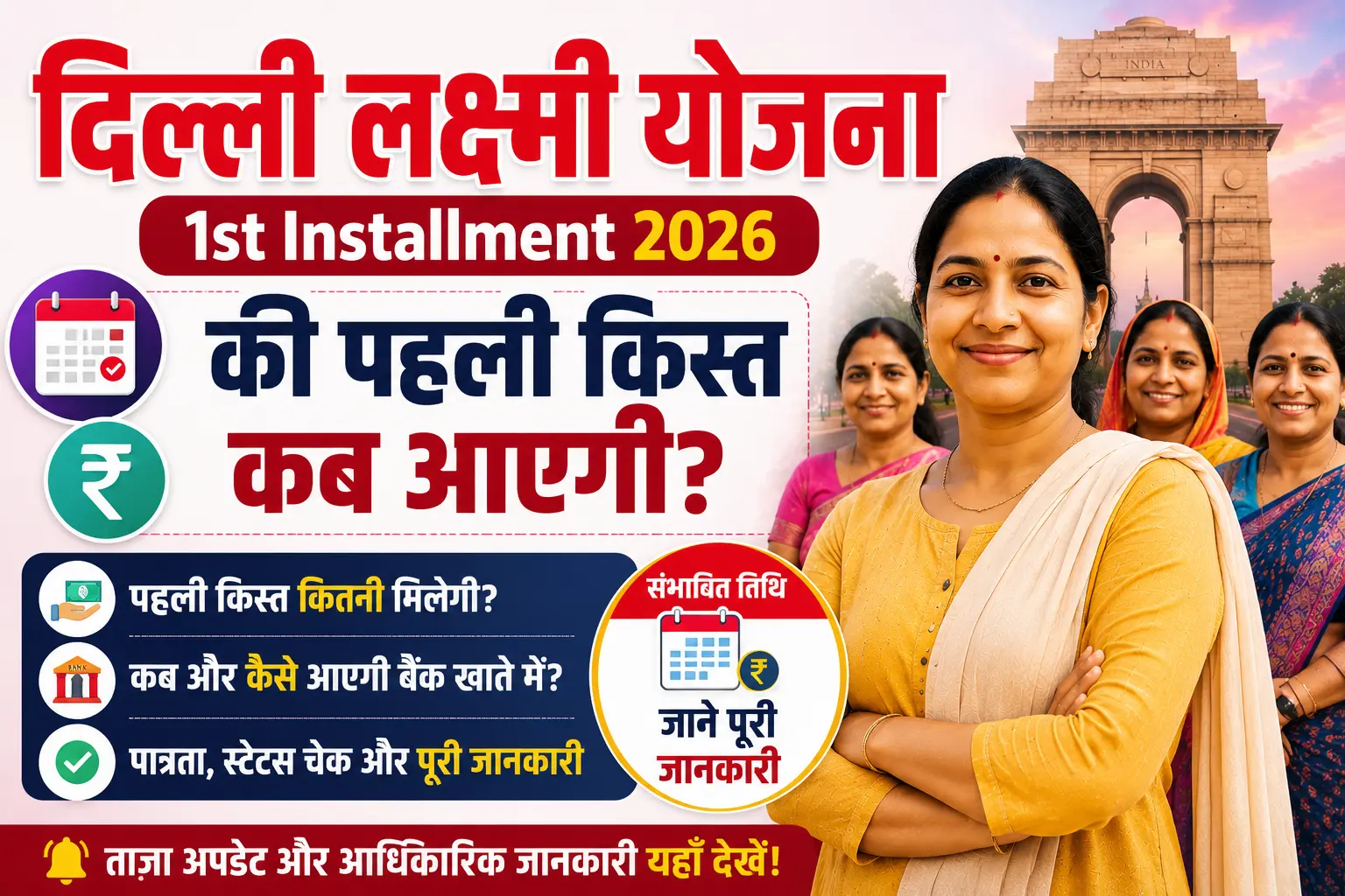 Delhi Lakshmi Yojana 1st Installment