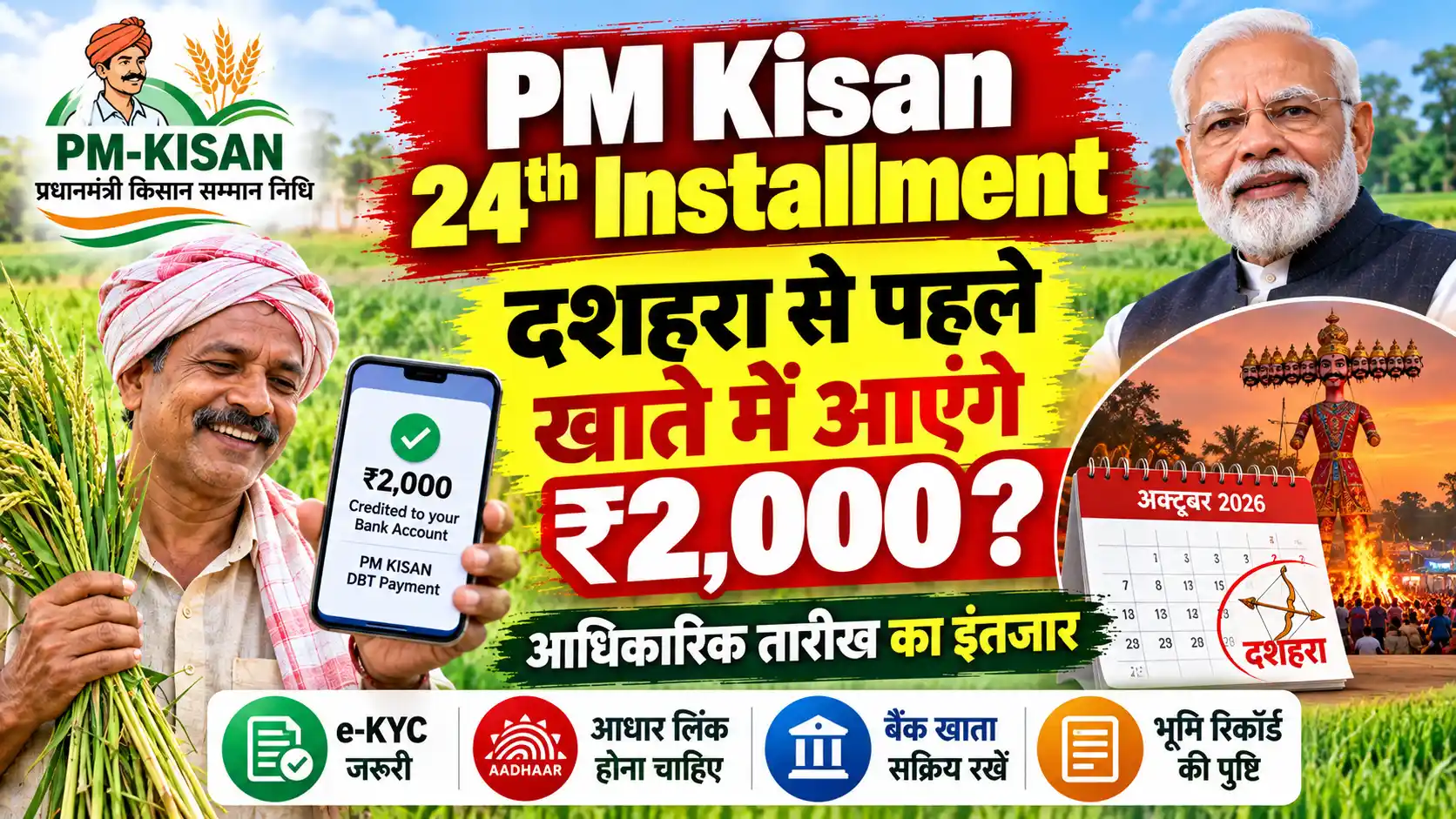 PM Kisan 24th Installment
