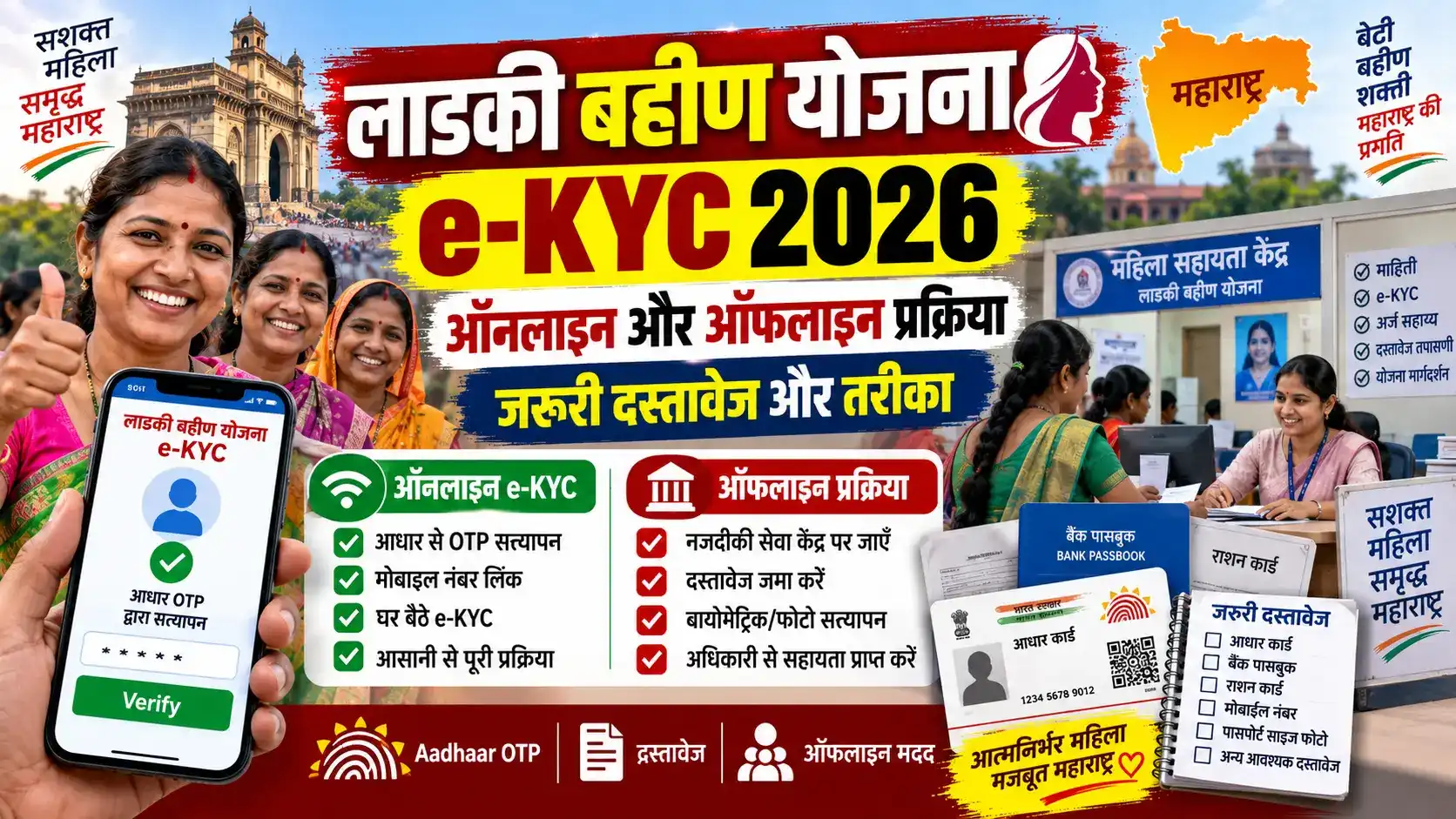 लाडकी बहीण योजना e-KYC 2026